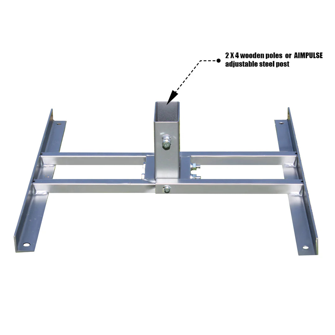 AIMPULSE H-Shaped Steel Target Stand Base – Durable & Stable Shooting Stand