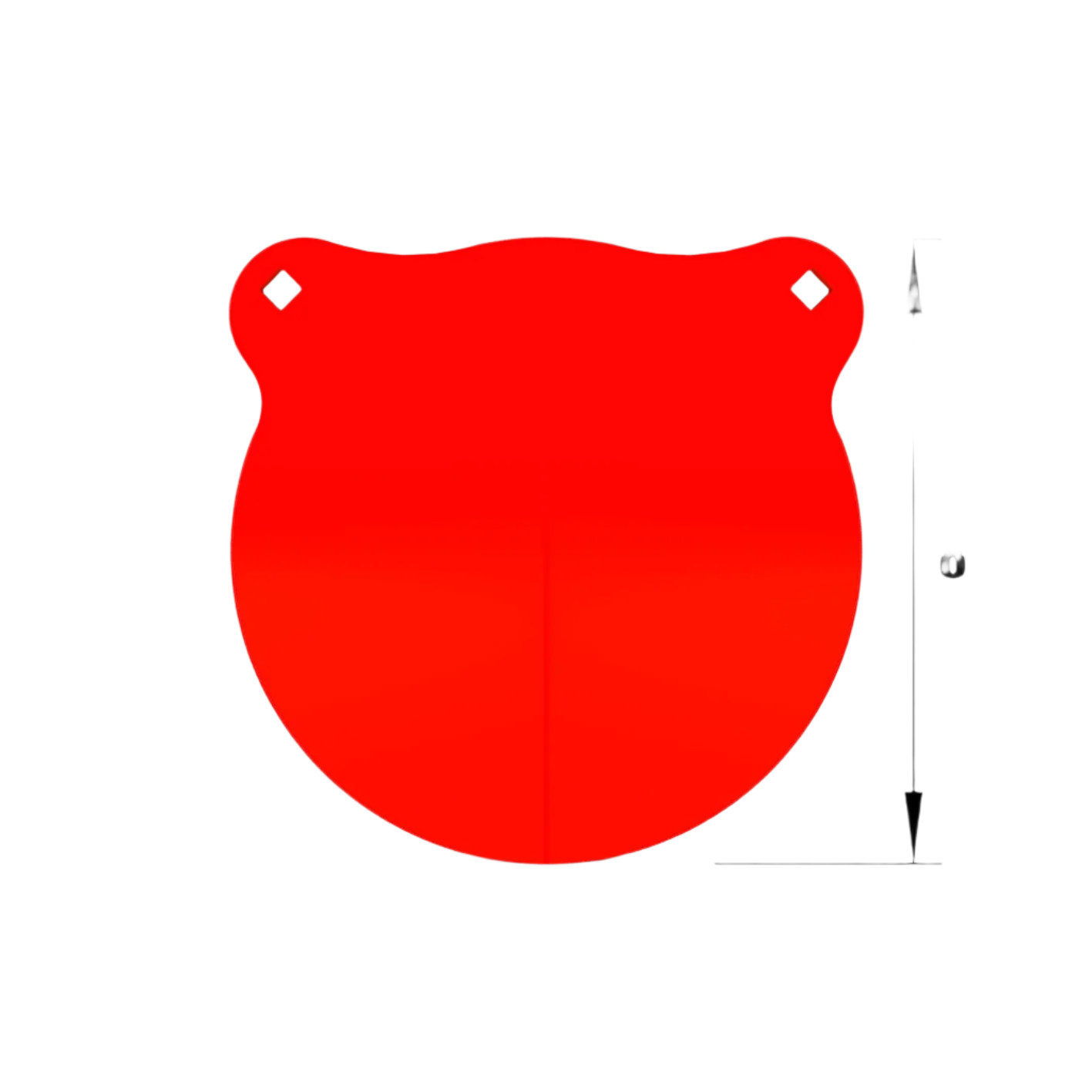 AIMPULSE 8 "x 3/8" Gong AR500 Steel Shooting Target