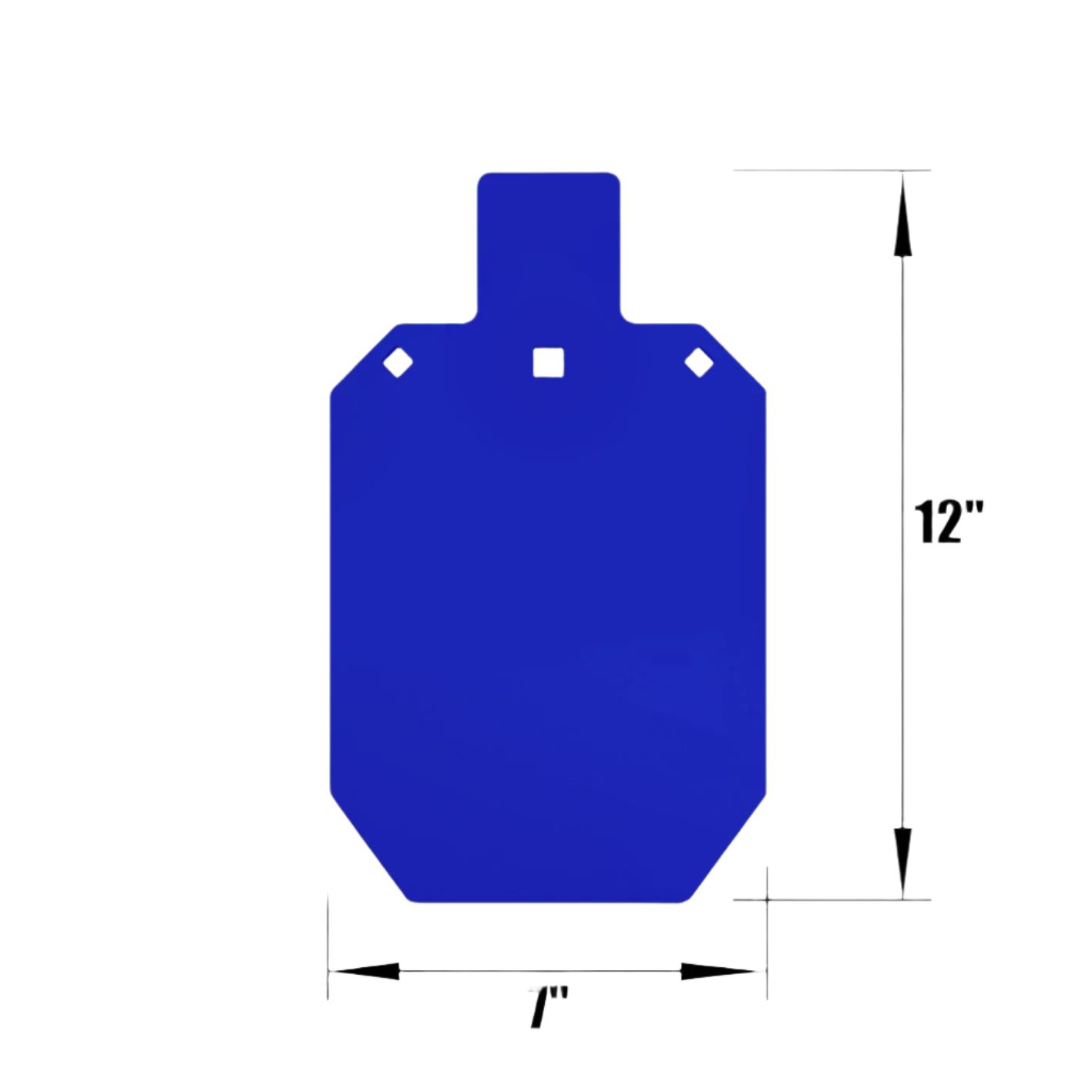 AIMPULSE 12 "x 7 " x 3/8" Silhouette AR500 Steel Shooting Target