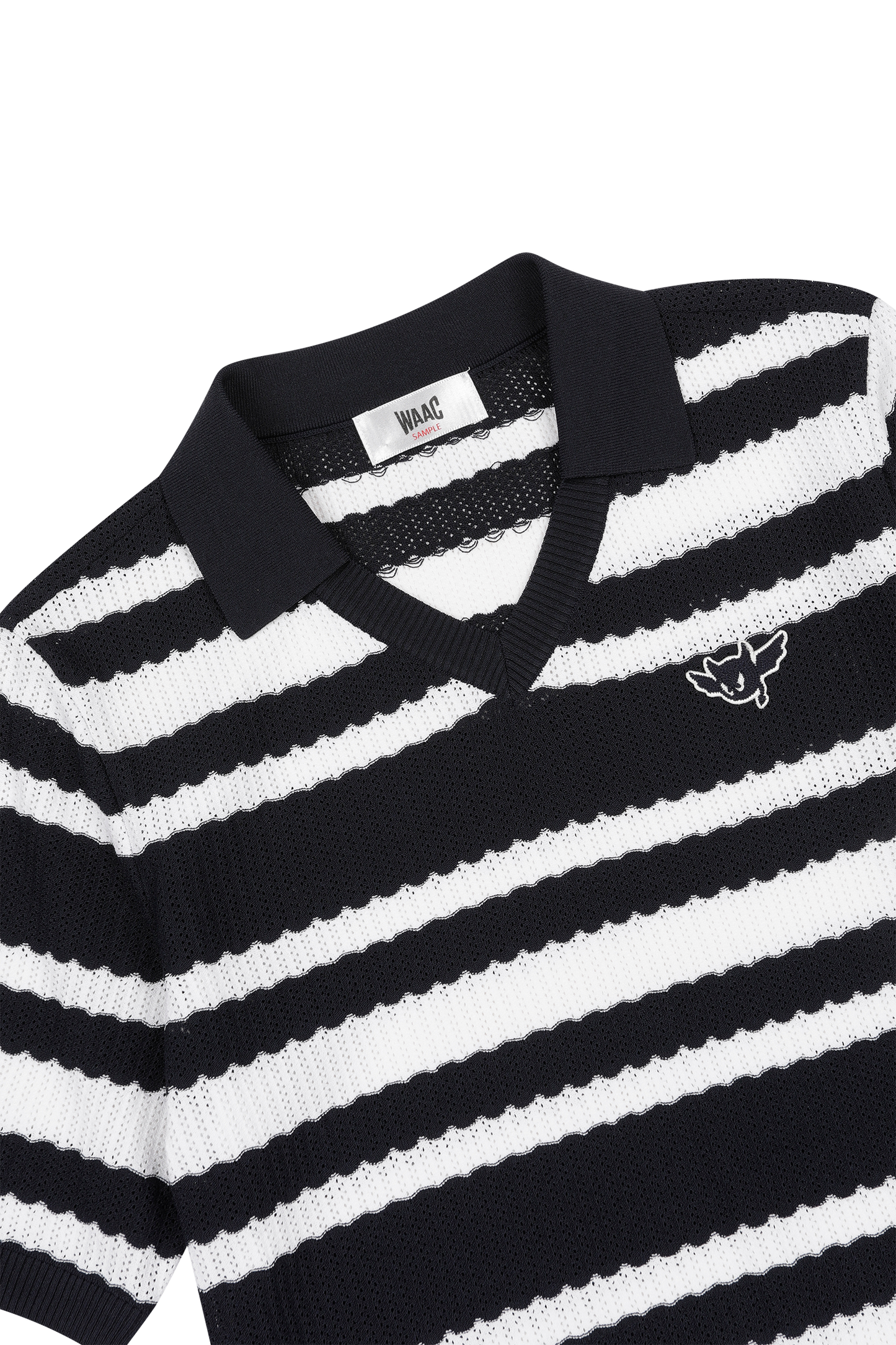 Multi Stripes Knit Polo | Women