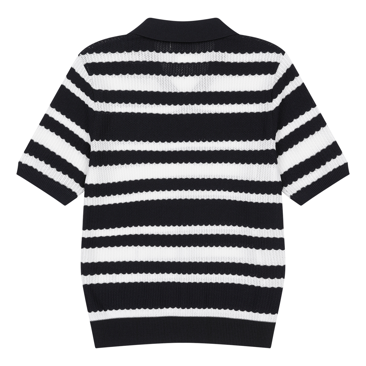 Multi Stripes Knit Polo | Women