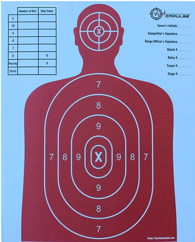 AIMPULSE 13 X 16 inch Cardboard Targets - Pack of 25