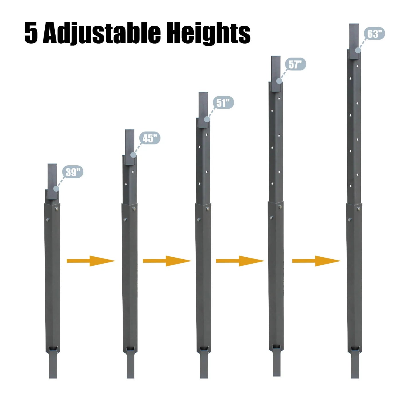 AIMPULSE Adjustable Height Steel Pos