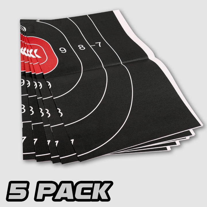 Tactical Silhouette Paper Targets - 23x35 Inches (White & Black) 5 Pack