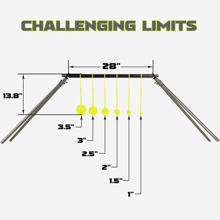 Precision AR500 Steel 1/4" 6 Spinning Targets & Target Stand Kit (Pipes are Not Included)