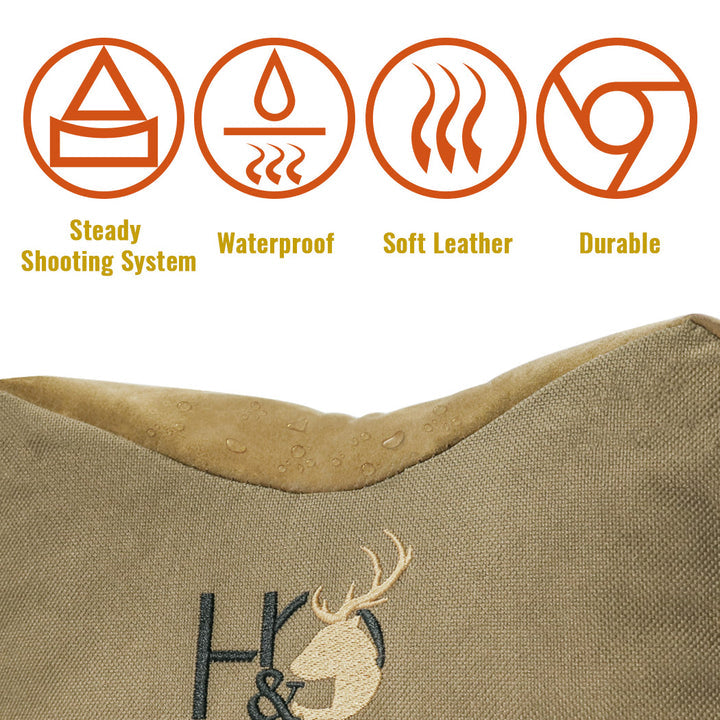 PrecisionPro Shooter's Rest Bags - Durable, Water-Resistant, and Versatile