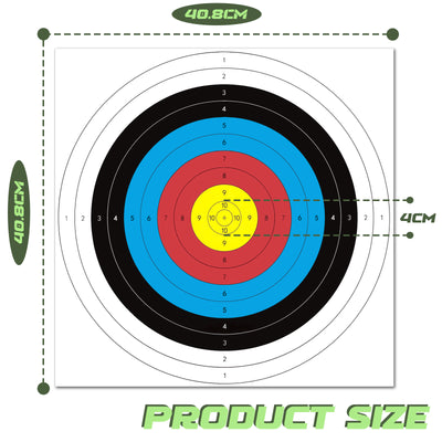 Expert Archery Paper Targets – 16x16 Inch, 30-Pack