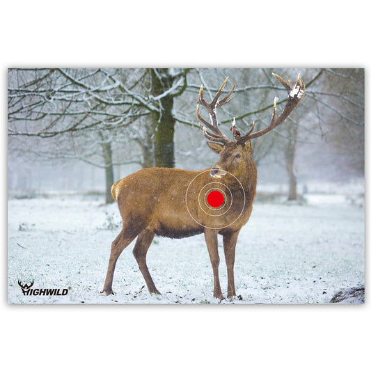 Expert Deer Shooting Animal Paper Targets - 23x35 Inches, 5-Pack