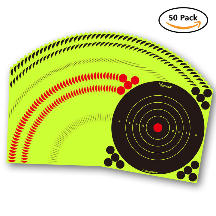 Expert 8" x 8" Adhesive Splatter Targets - 50 Pack