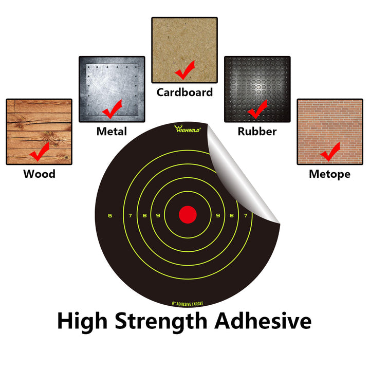 Expert 8" x 8" Adhesive Splatter Targets - 50 Pack