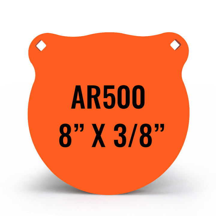 High-Performance 8" x 3/8" AR500 Steel Gong Shooting Target