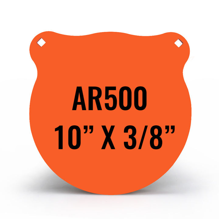 High-Performance 10" x 3/8" AR500 Steel Gong Shooting Target