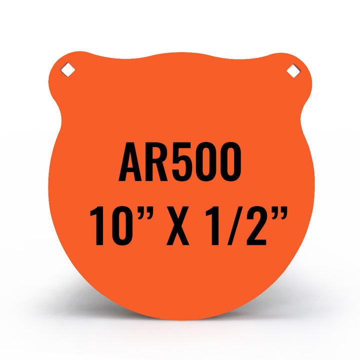 High-Performance 10" X 1/2" AR500 Steel Gong Shooting Target