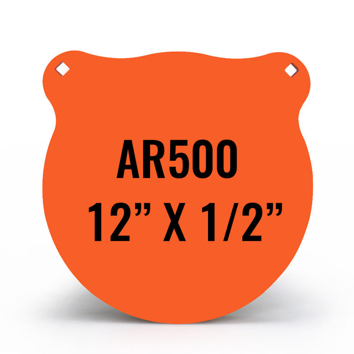 High-Precision 12" X 1/2" AR500 Steel Gong Shooting Target