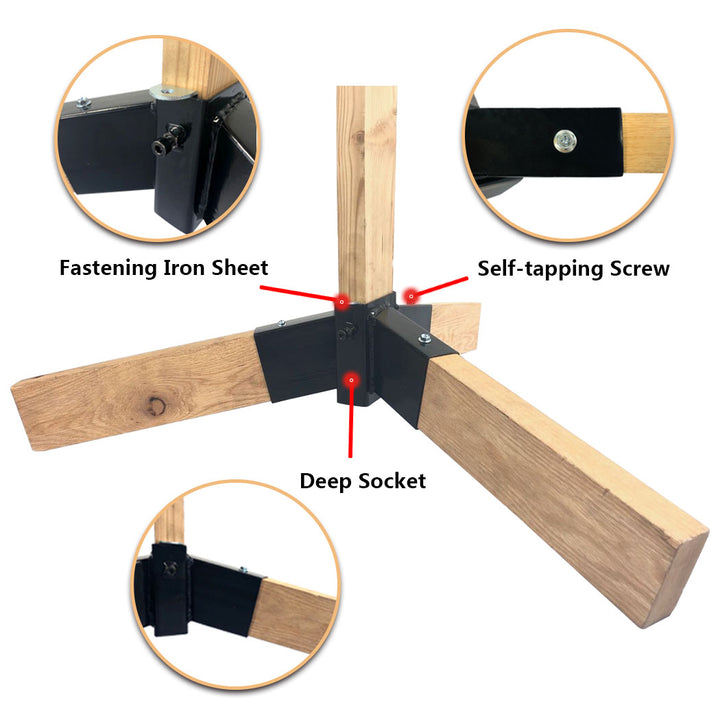 Resilient Tripod Bracket 2X4 Target Stand Base - 1 PACK