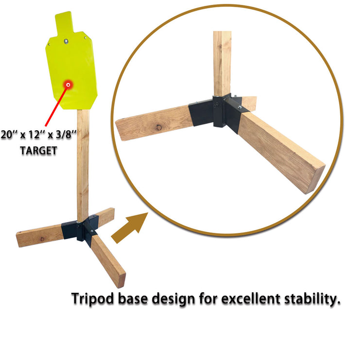 Resilient Tripod Bracket 2X4 Target Stand Base - 1 PACK