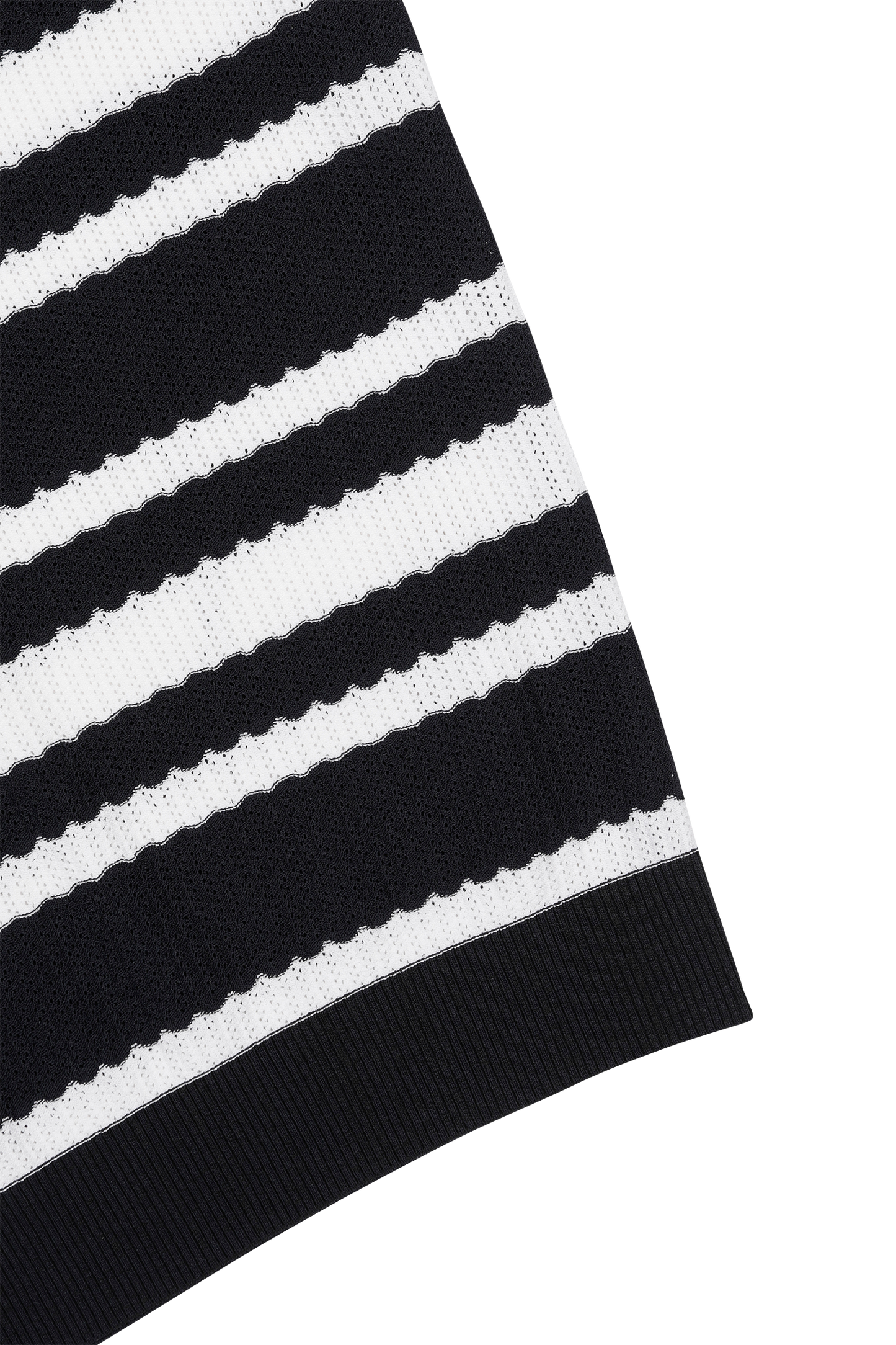 Multi Stripes Knit Polo | Women